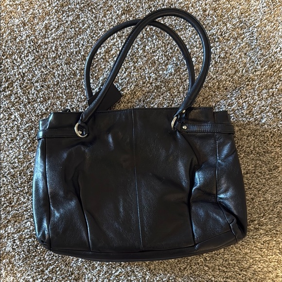 Coach Black Leather Tote Bag - Picture 2 of 8
